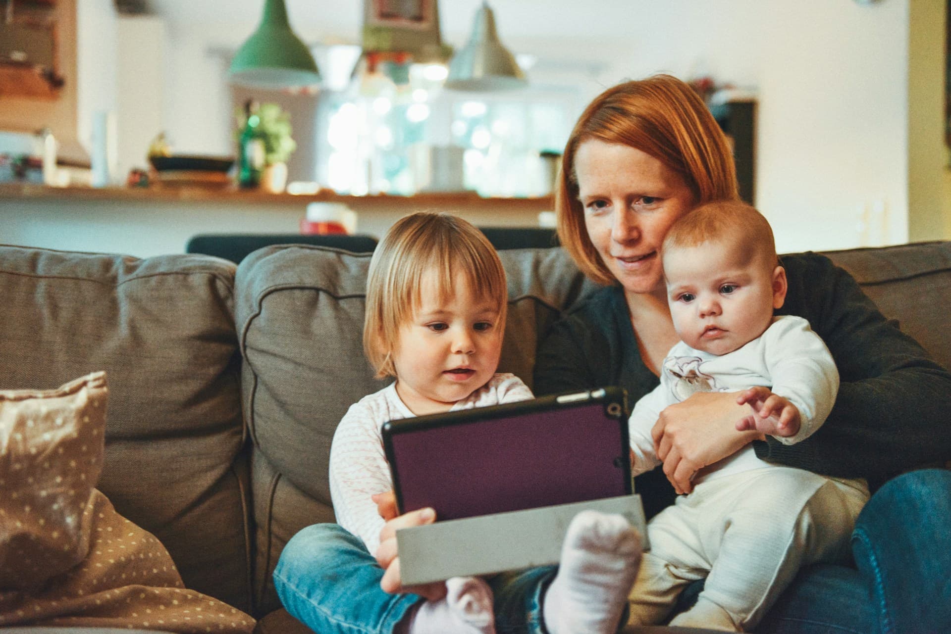 Young Mom With Kids